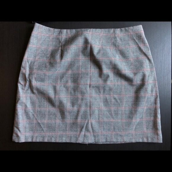 Plaid Button Up 90s Skirt - Picture 3 of 4